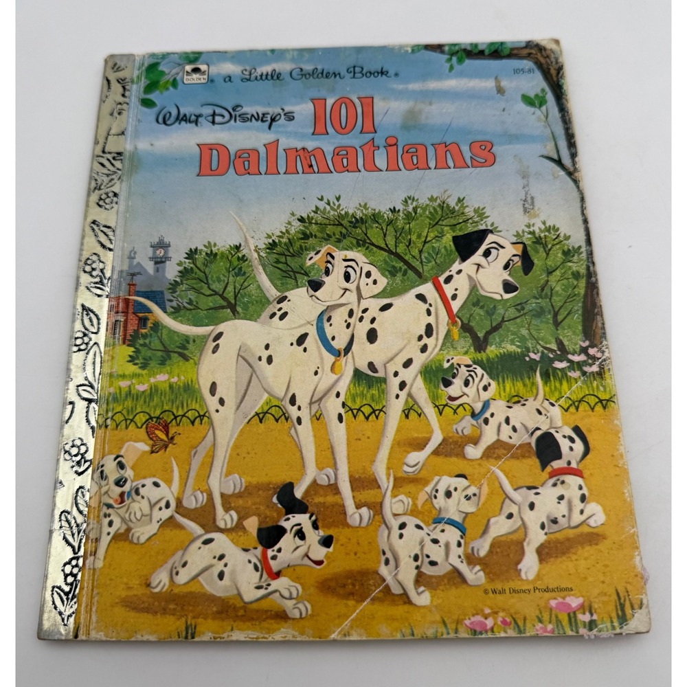 Vintage 1991 Walt Disney 101 Dalmatians Little Golden Book 105-81 Hardcover